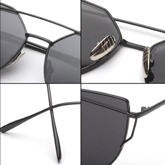 Black Mirror Cat Eye Sunglasses - Picture 5 of 7